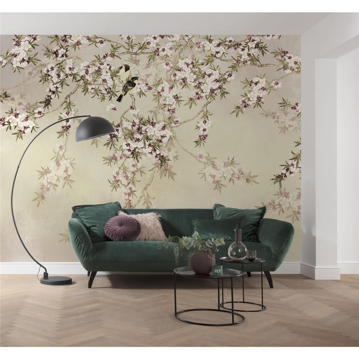 Vlies Fototapete - Love Birds  - Größe 300 x 250 cm