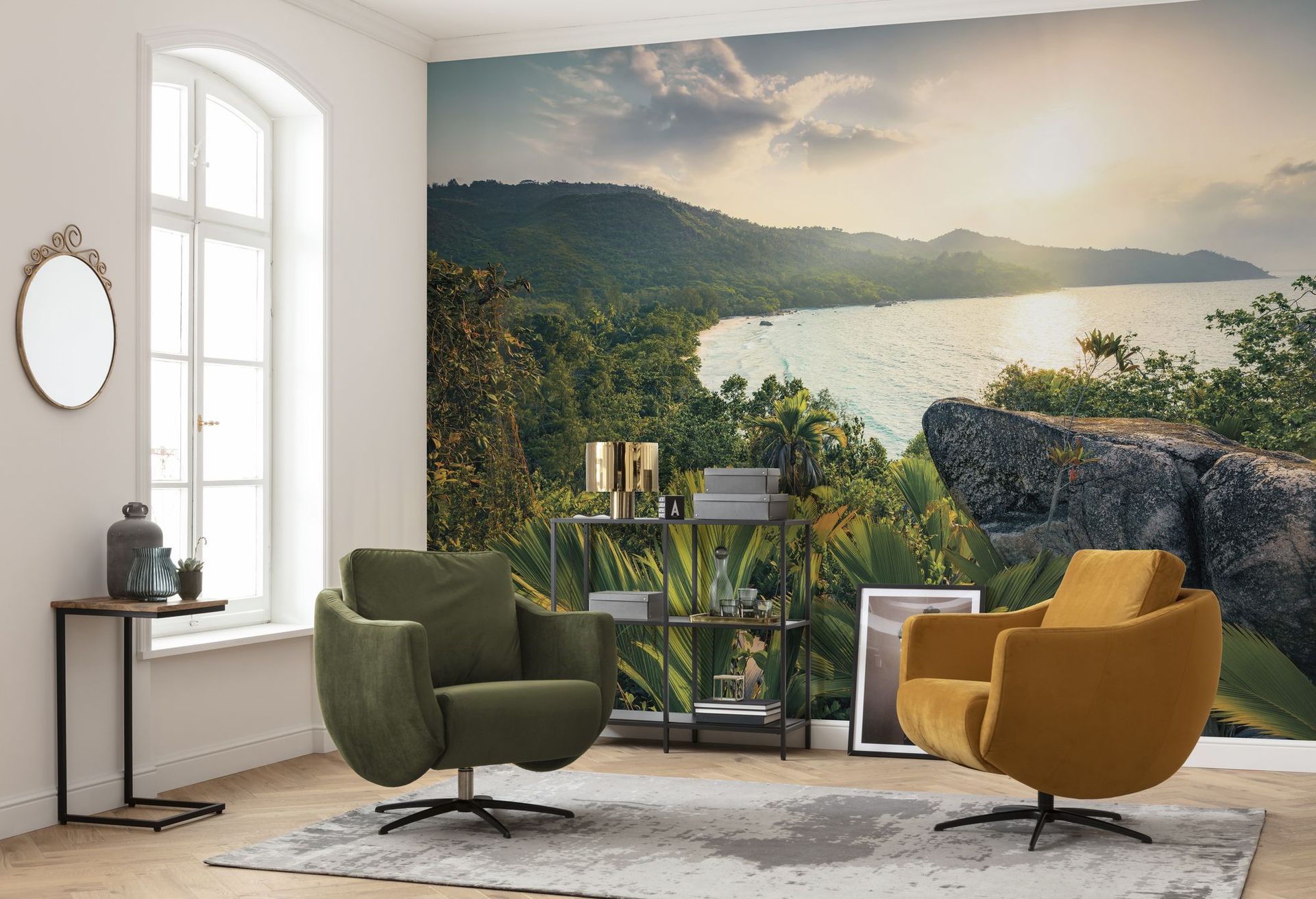 Vlies Fototapete - Golden Air - Größe 450 x 280 cm