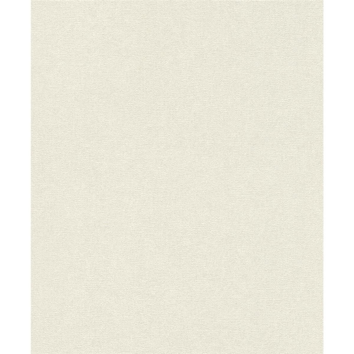 Tapete Basic uni Vinyltapete Offwhite ansatzfrei 53 cm x 10,05 m