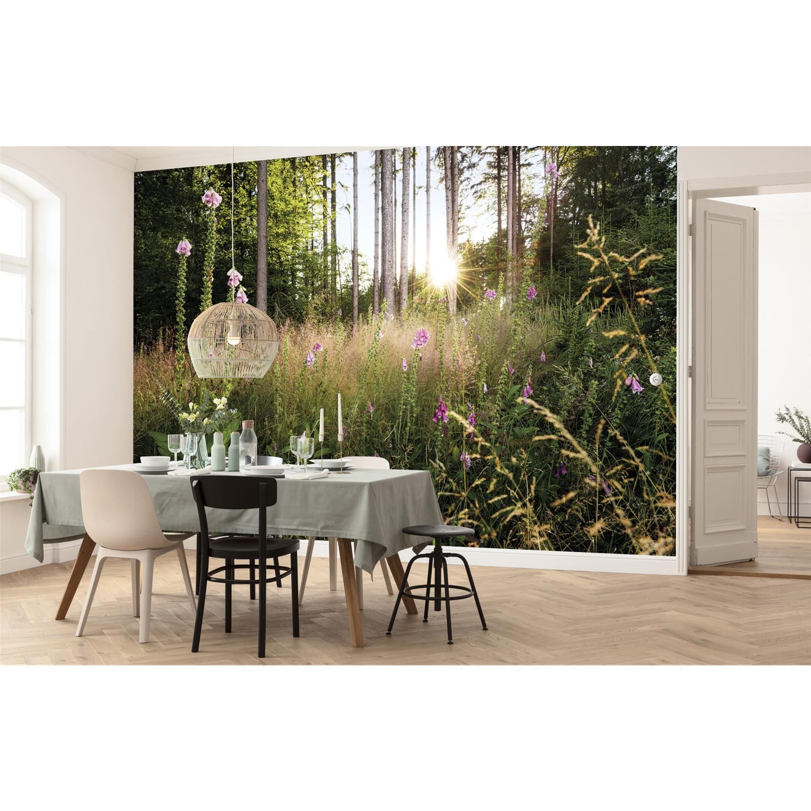 Vlies Fototapete - Summer Glade  - Größe 350 x 250 cm