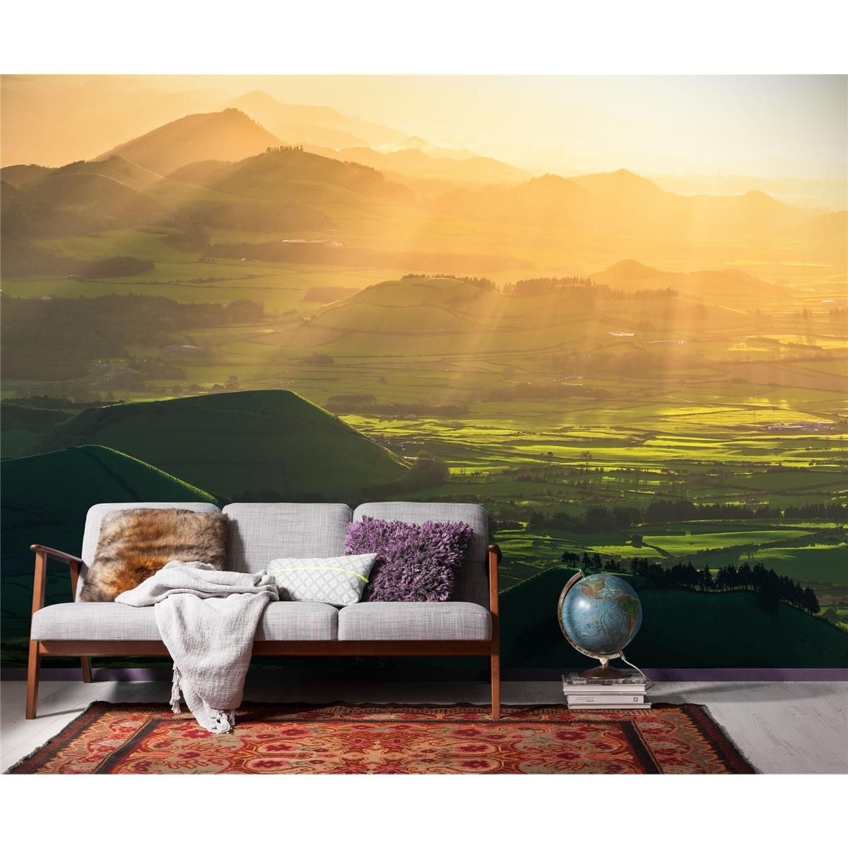 Vlies Fototapete - Crater Land - Größe 300 x 200 cm