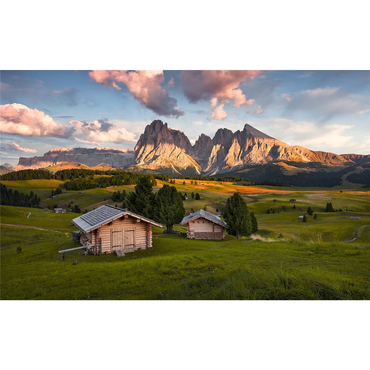 Vlies Fototapete - Dolomitentraum - Größe 450 x 280 cm