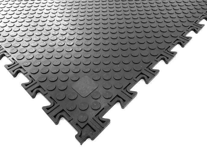 PVC-Industrieboden IBOCOLOR Klickfliese Grauweiß 787 Granitoptik 595 mm x 595 mm - 7,5 mm Dicke