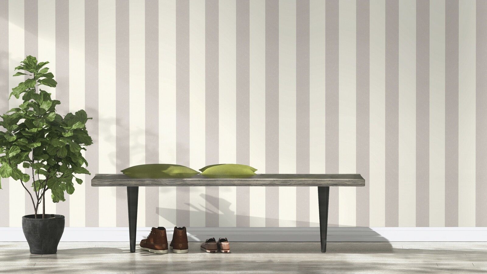 Tapete Modern universell Vinyltapete Hellgrau ansatzfrei 53 cm x 10,05 m