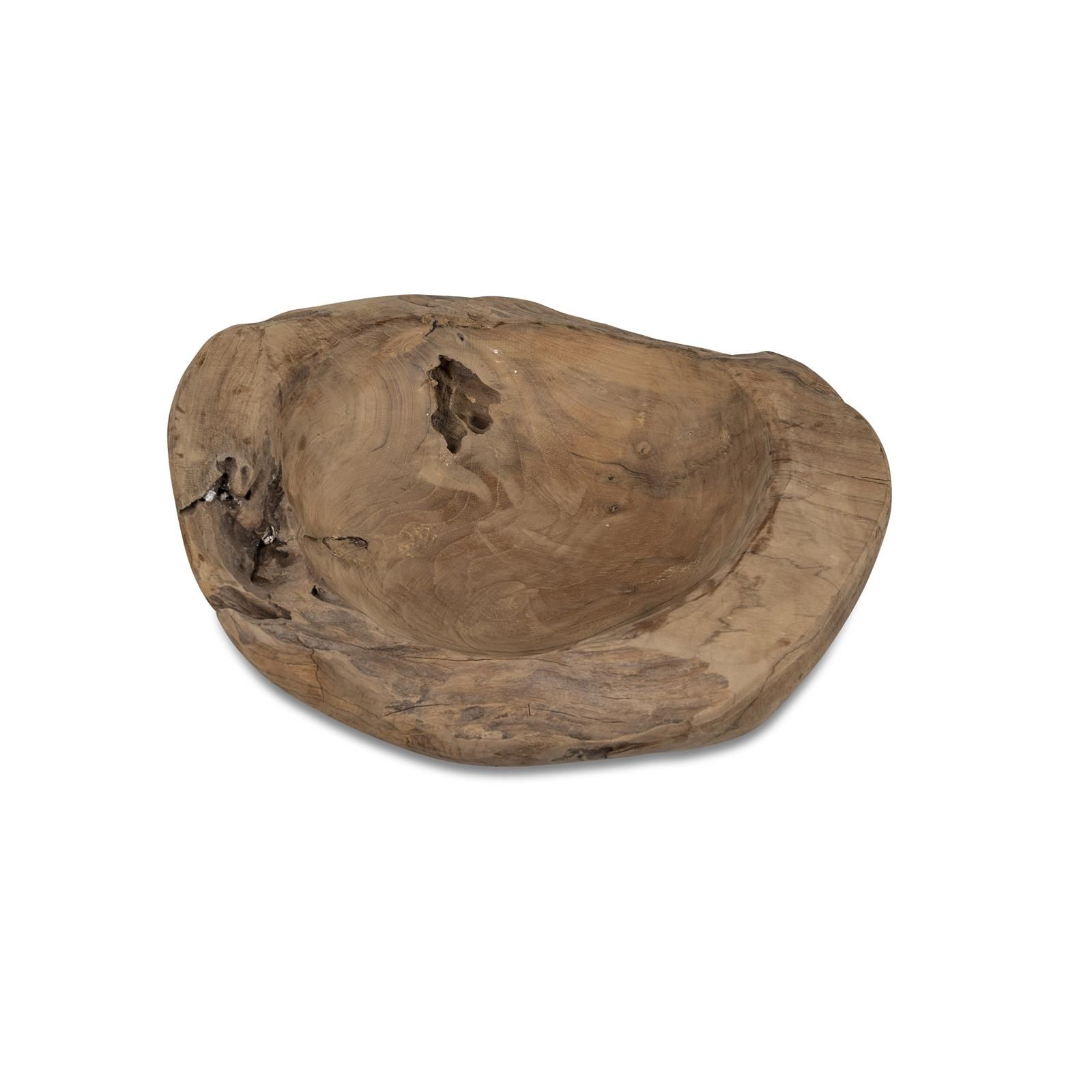 Teak-Holzschale 40 cm rund massivholz