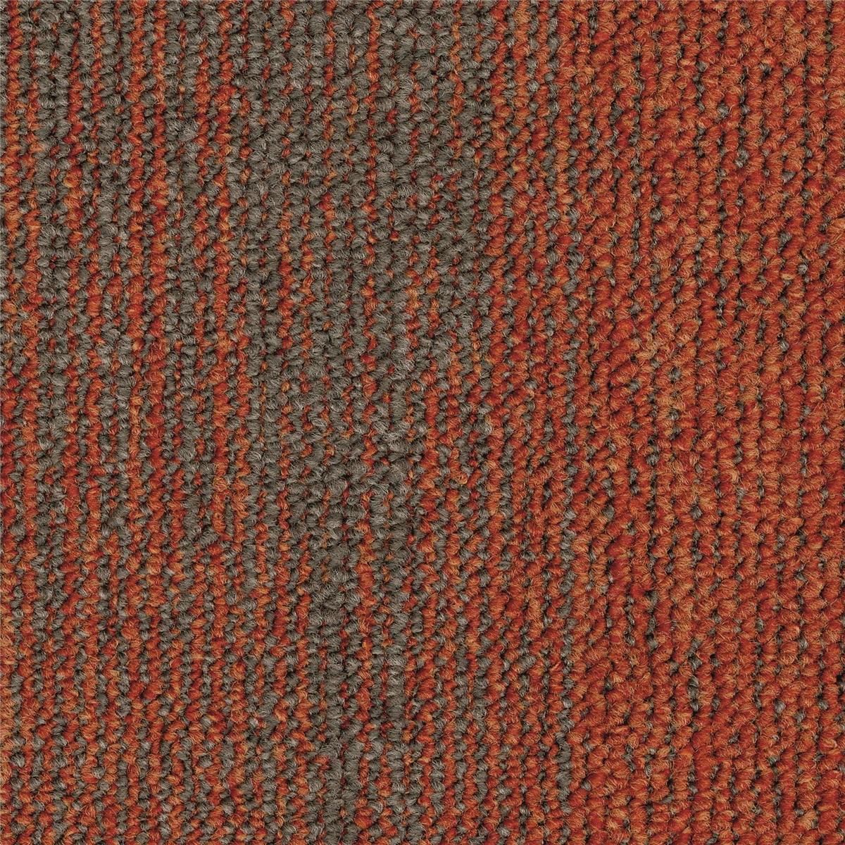 Teppichfliesen Orange 5012 Schlinge strukturiert 25 x 100 cm Essence Structure AA92 Desso