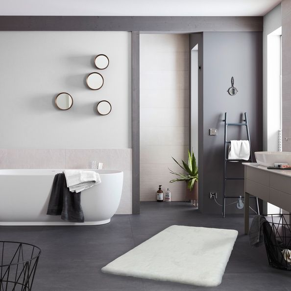 Badematte BALI Weiß - 40 cm x 60 cm