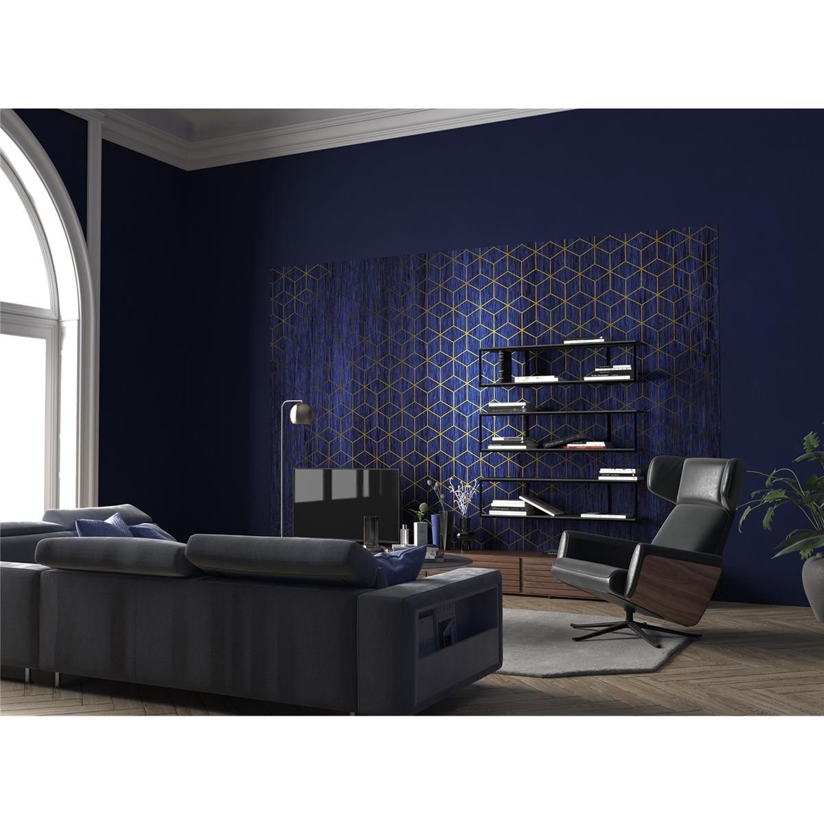 Vlies Fototapete - Mystique Bleu - Größe 400 x 280 cm