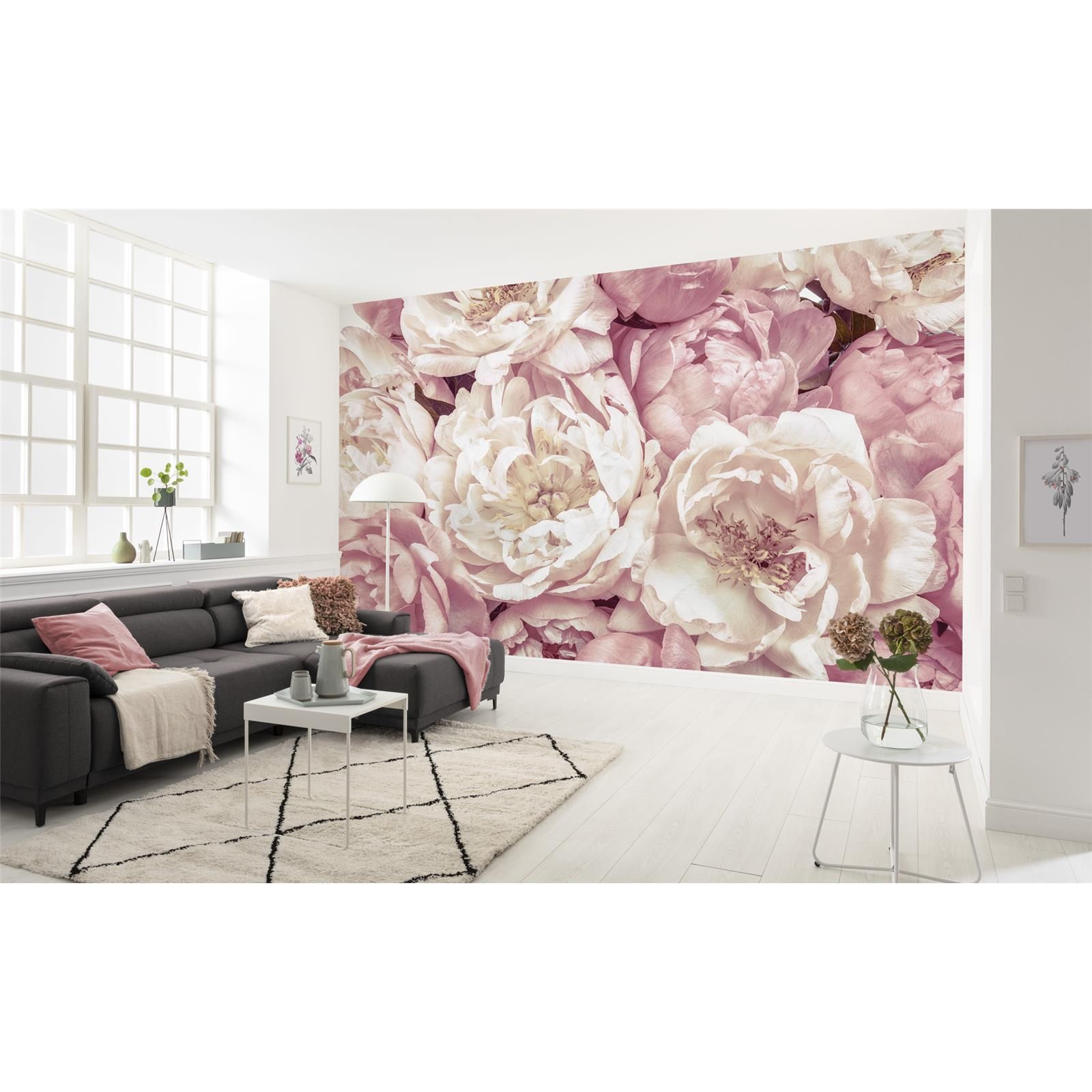 Vlies Fototapete - Peonies - Größe 368 x 248 cm