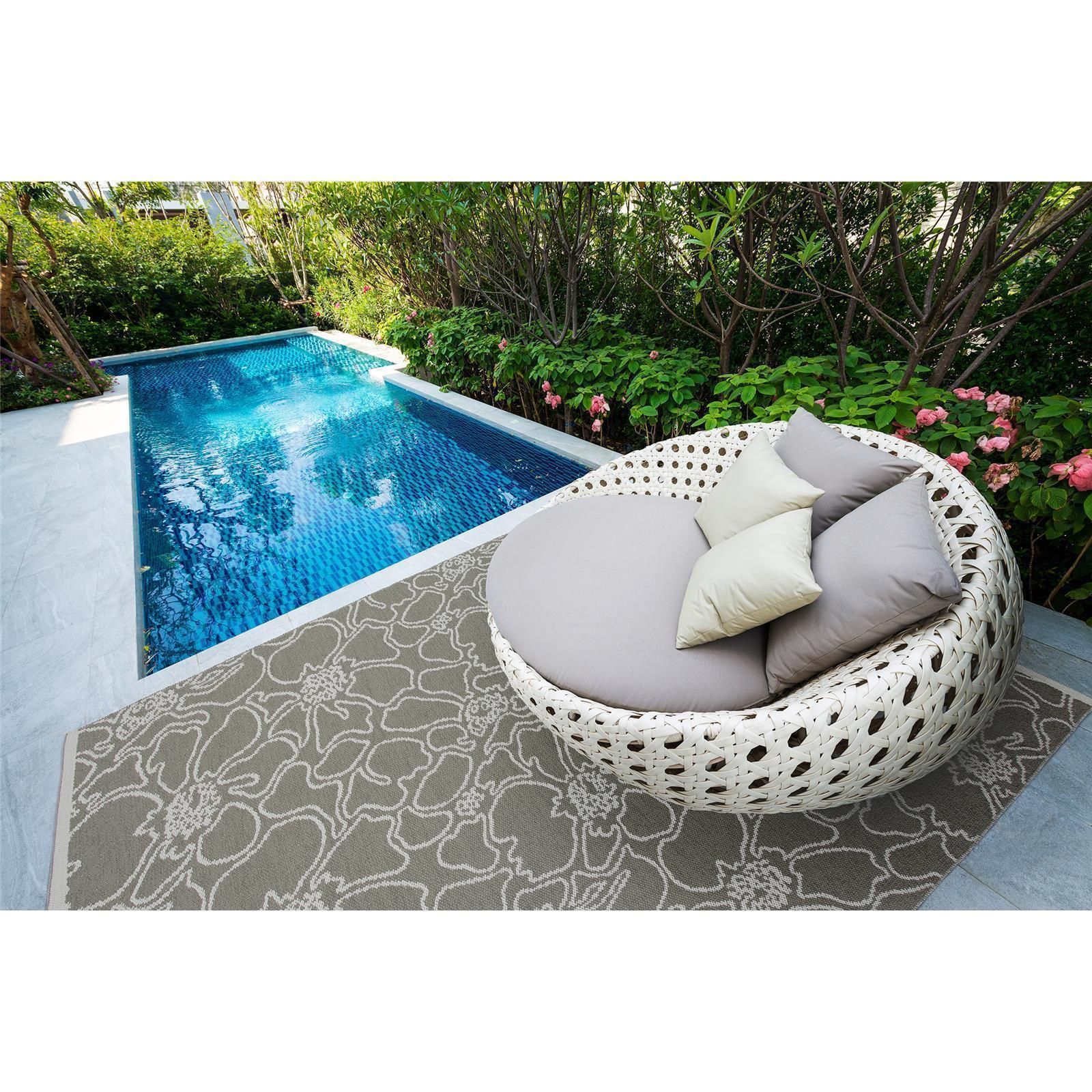 Teppich Swedy FLOU V12 Weiss-Grau - 60 cm x 200 cm