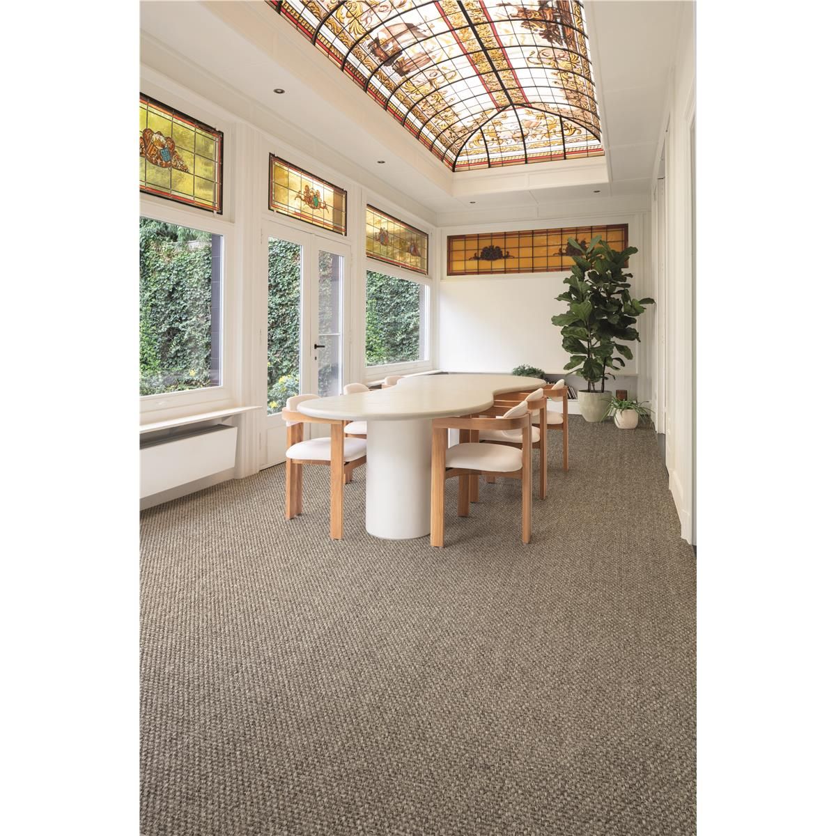 Tasibel Sisal Teppichboden Anthrazit - Schwarz Allegro Rollenbreite 400 cm
