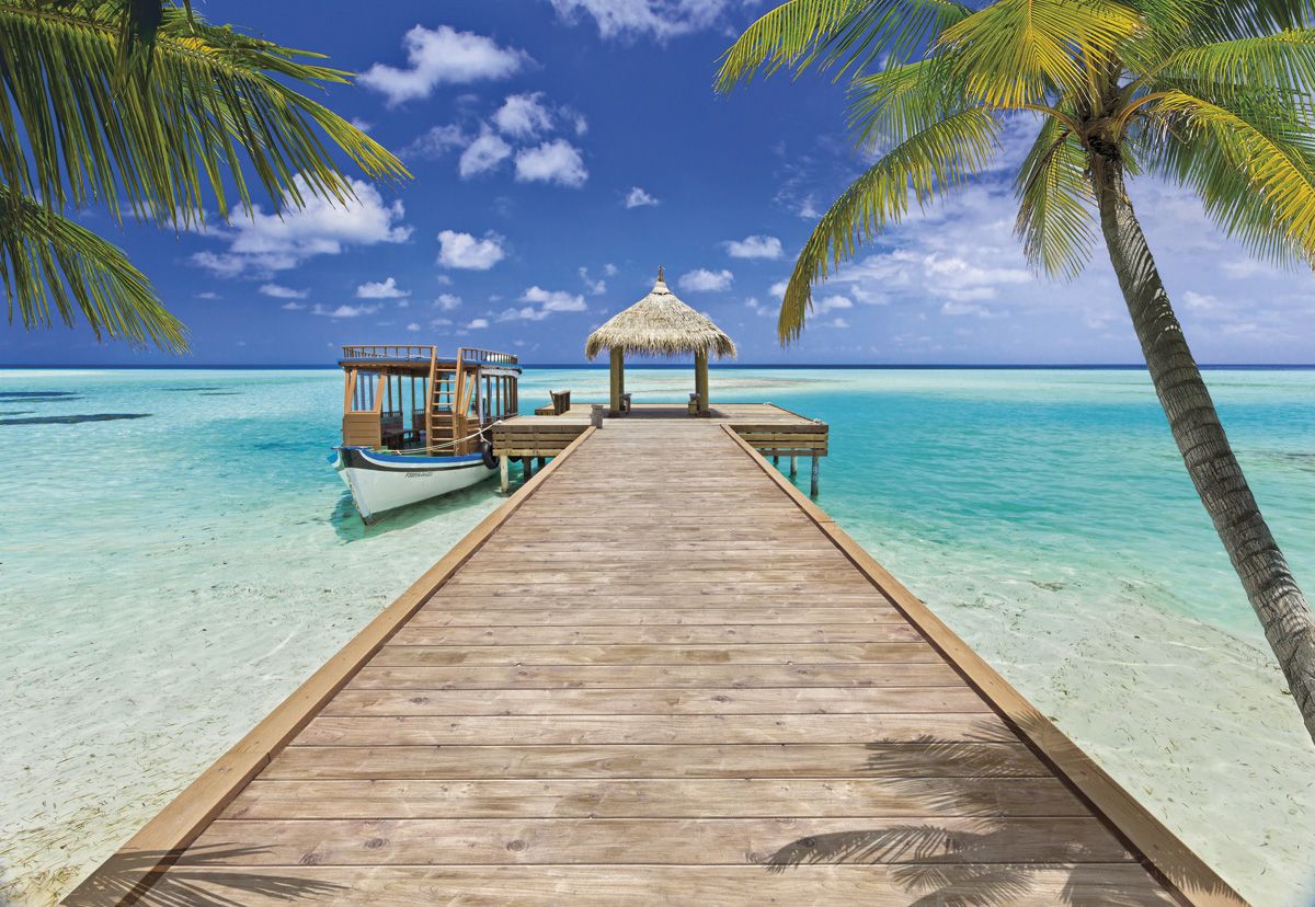 Papier Fototapete - Beach Resort - Größe 368 x 254 cm