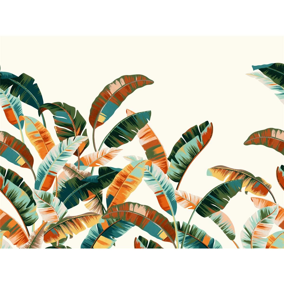 Tapete Nature Botanical Wandbild Dunkelrot ansatzfrei 400 cm x 3 m