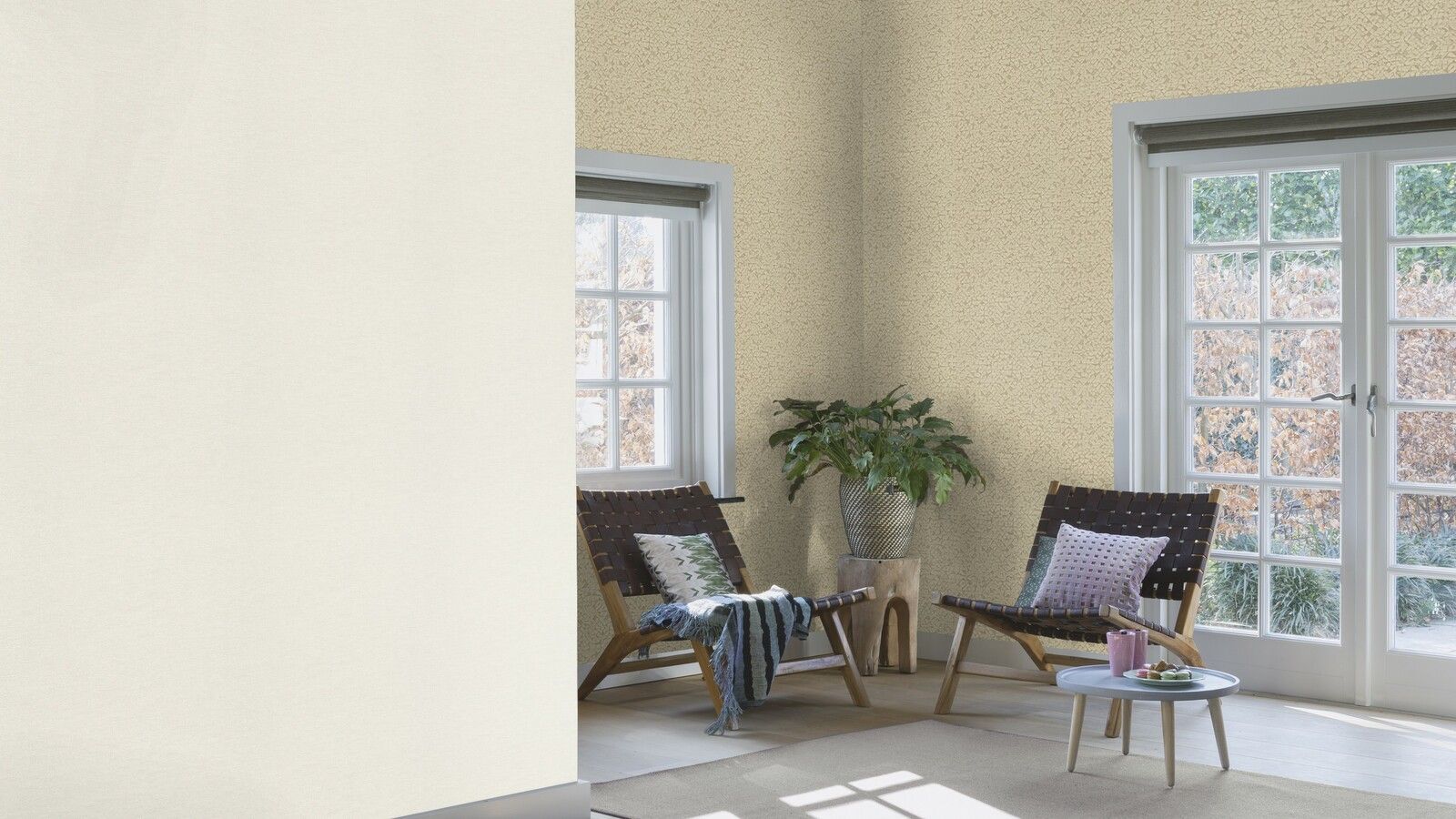 Tapete Basic universell Vinyltapete Hellbeige ansatzfrei 53 cm x 10,05 m