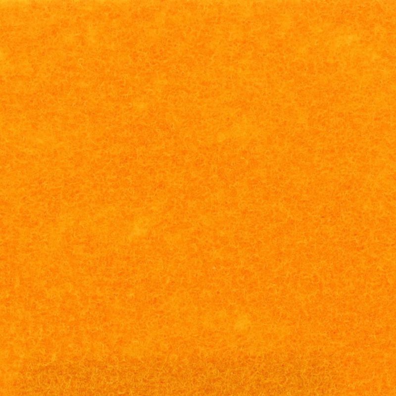 Messeboden Flacher-Nadelvlies EXPOSTYLE Mandarine 9347 mit Schutzfolie  - Rollenbreite 200 cm