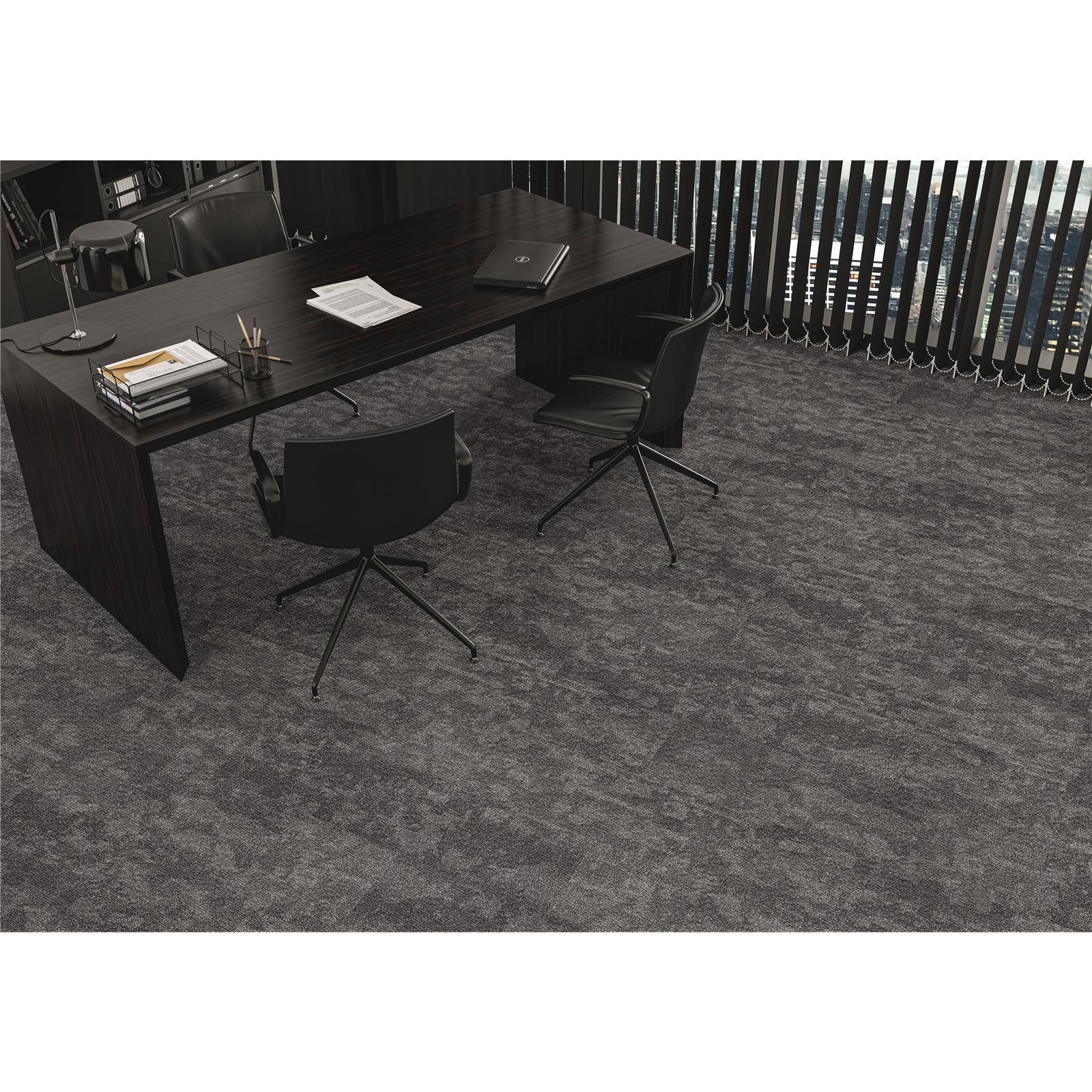 Teppichfliesen 25 x 100 cm selbsthaftend INFLOOR-GIRLOON Cover/Vario Blau 007-385 gemustert