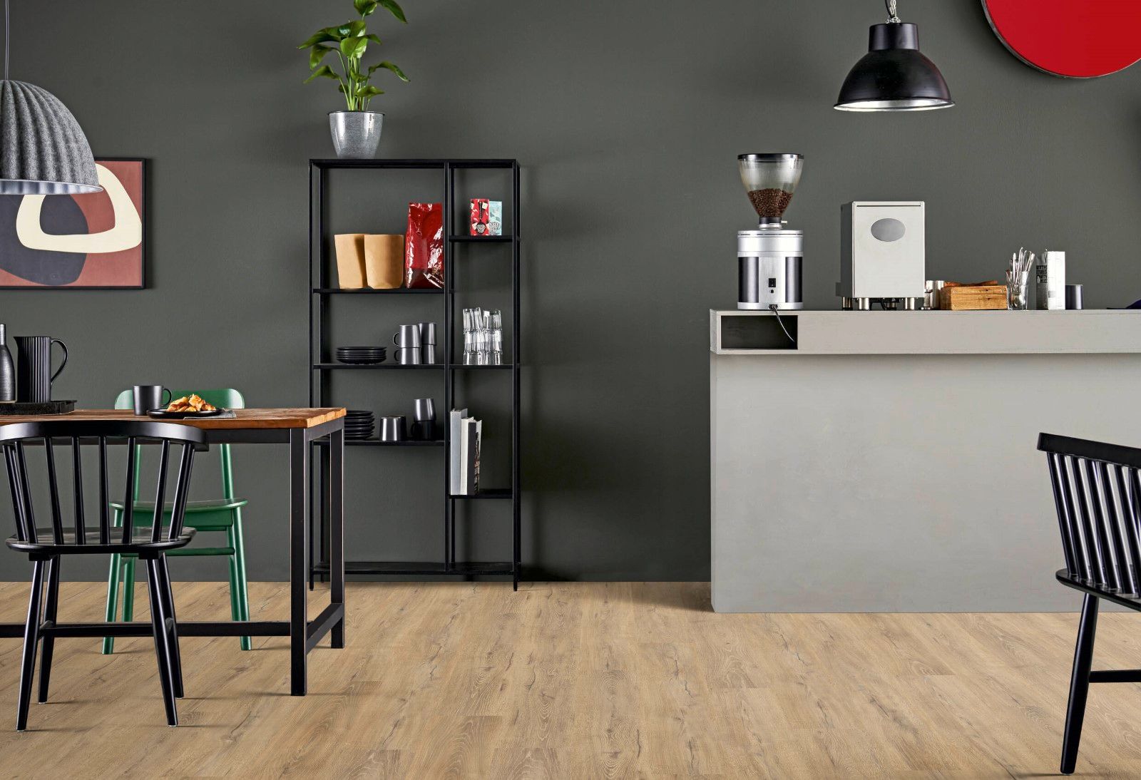 Laminat Planke Holzoptik 1292 x 193 mm mit Klickverbindung Joka Manhattan Normal Plank 3817-Oak palecreme