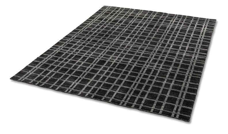 Teppich COSETTA Anthrazit - 140 cm x 200 cm