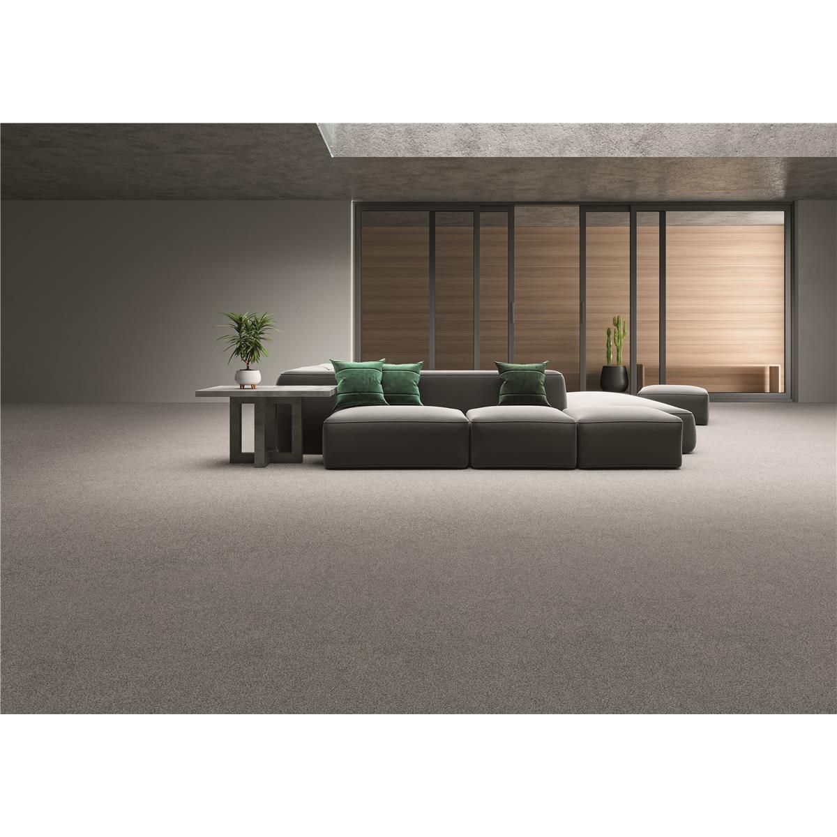 Teppichboden Infloor-Girloon Cashmere-Flair Frisé Blau 310 uni - Rollenbreite 400 cm