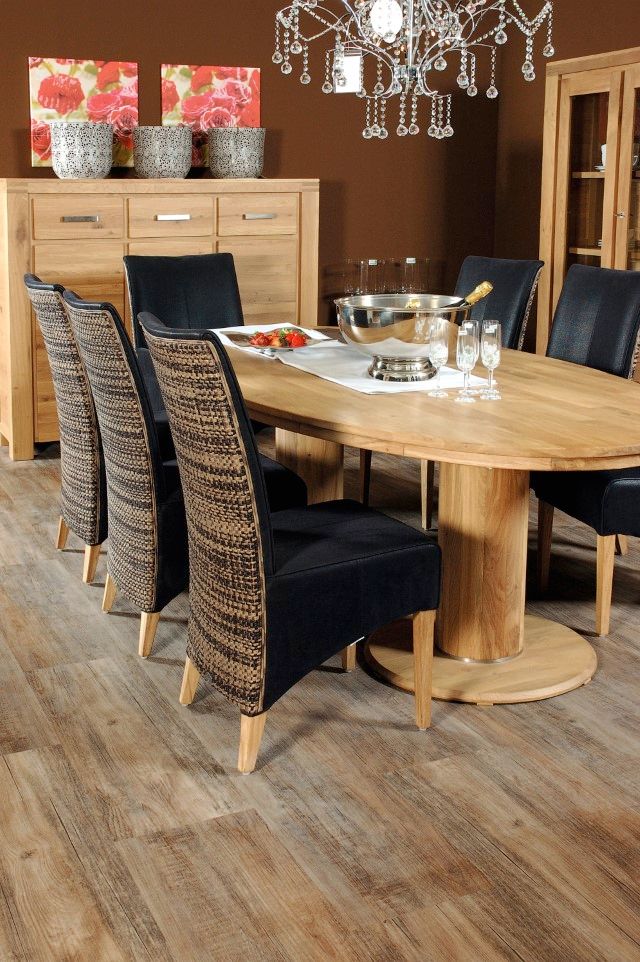 Designvinylboden zum Klicken Vinylan HDF Eiche burgund Planke 123,5 cm x 23 cm  - Nutzschichtdicke 0,3 mm