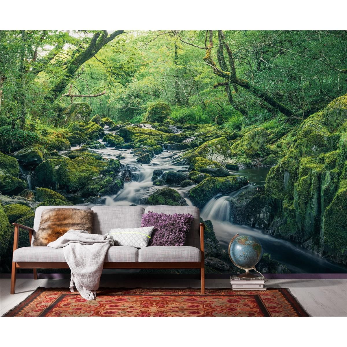 Vlies Fototapete - Green Tales - Größe 400 x 250 cm