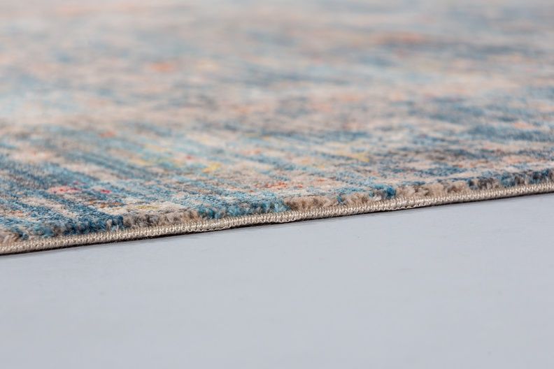 Teppich MYSTIK Blau-Beige - 133 cm x 185 cm