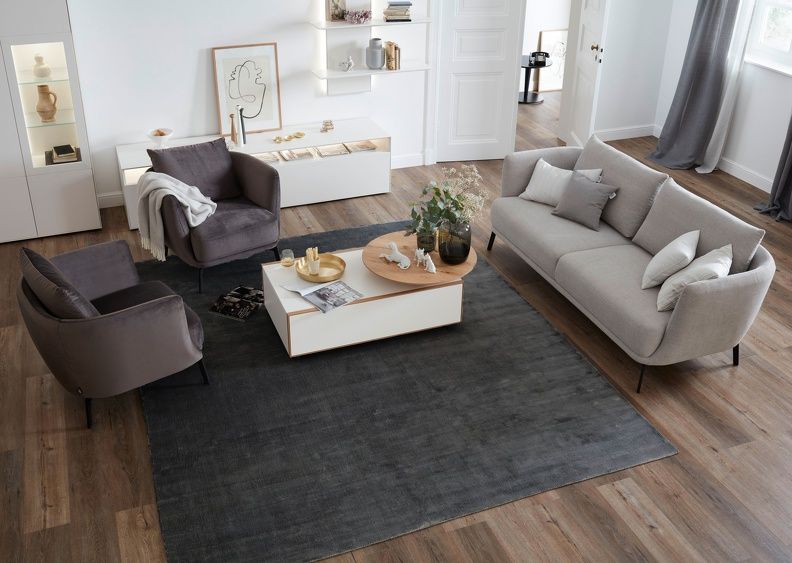 Teppich AURA Anthrazit - 170 cm x 240 cm
