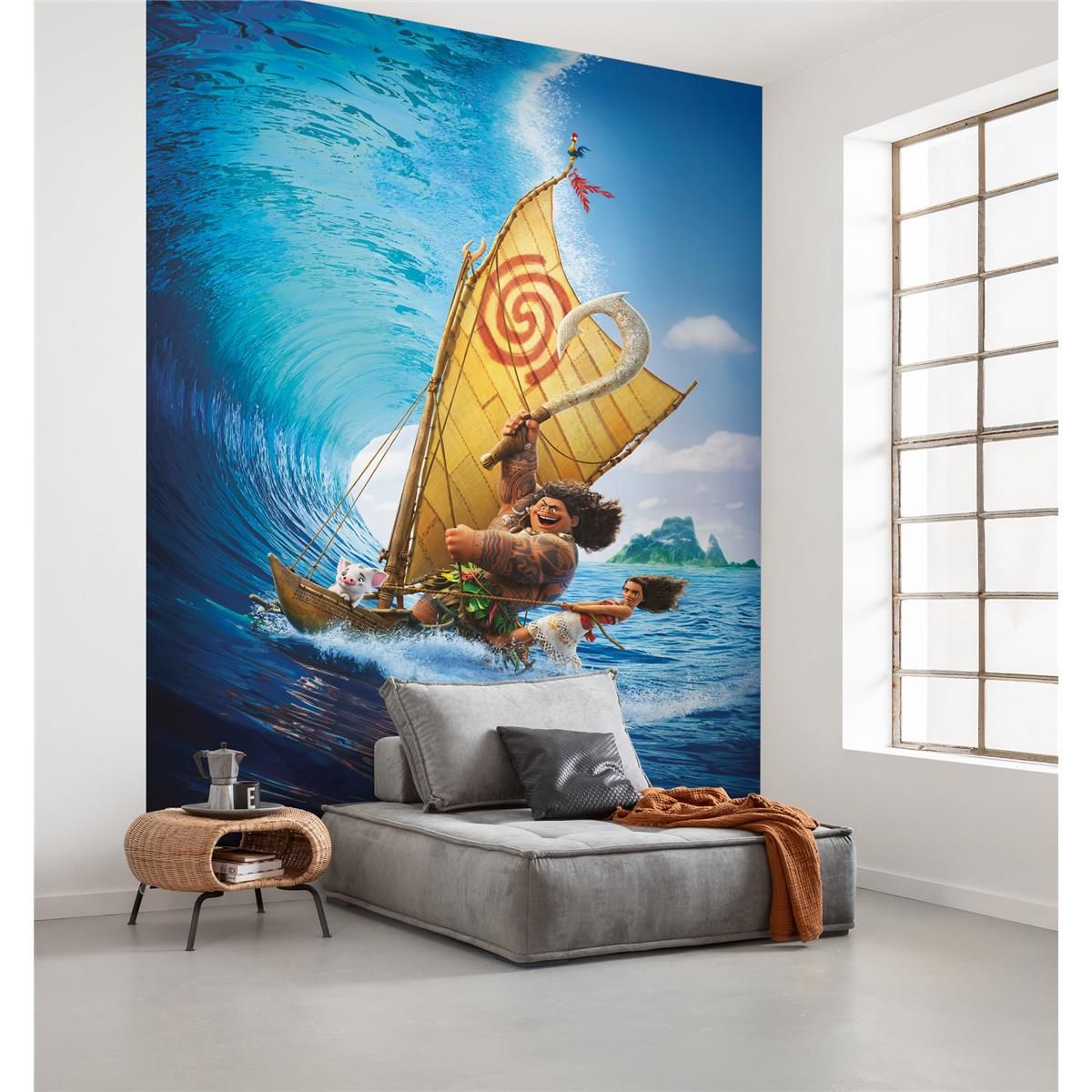 Vlies Fototapete - Moana Ride the Wave - Größe 200 x 280 cm