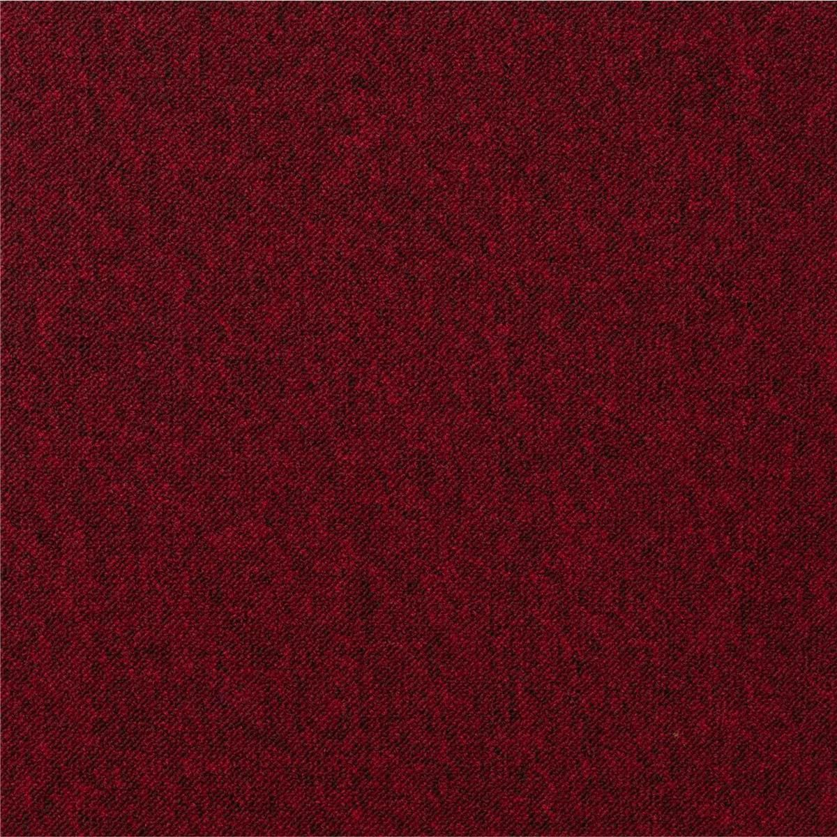 Teppichfliesen 50 x 50 cm CITY SL Schlinge Rot 150 uni