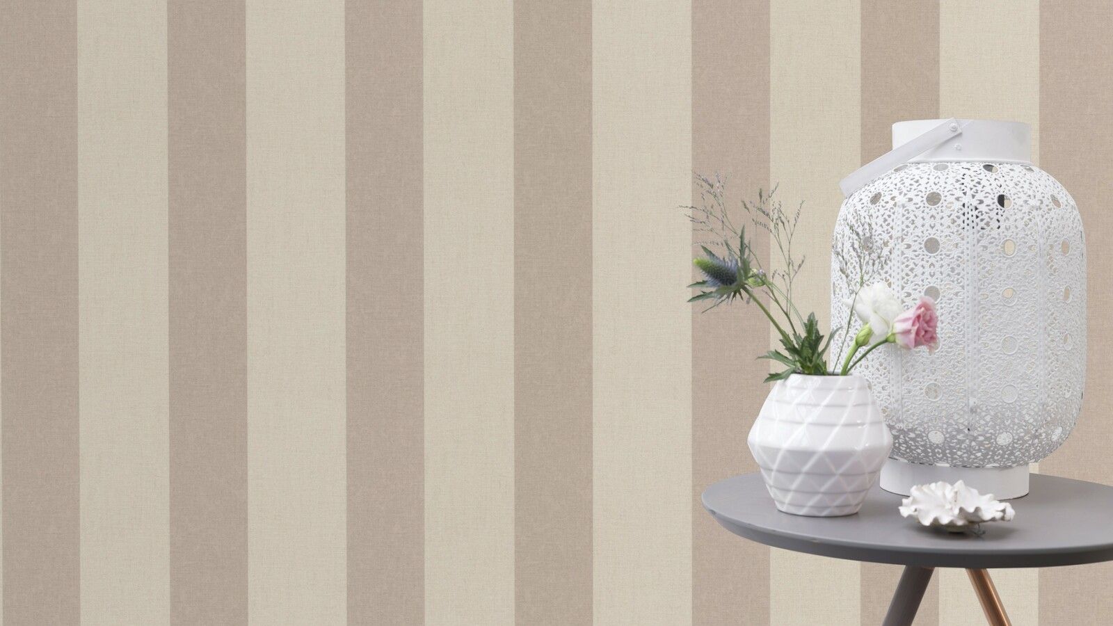 Tapete Modern universell Vinyltapete Leinen hell ansatzfrei 53 cm x 10,05 m