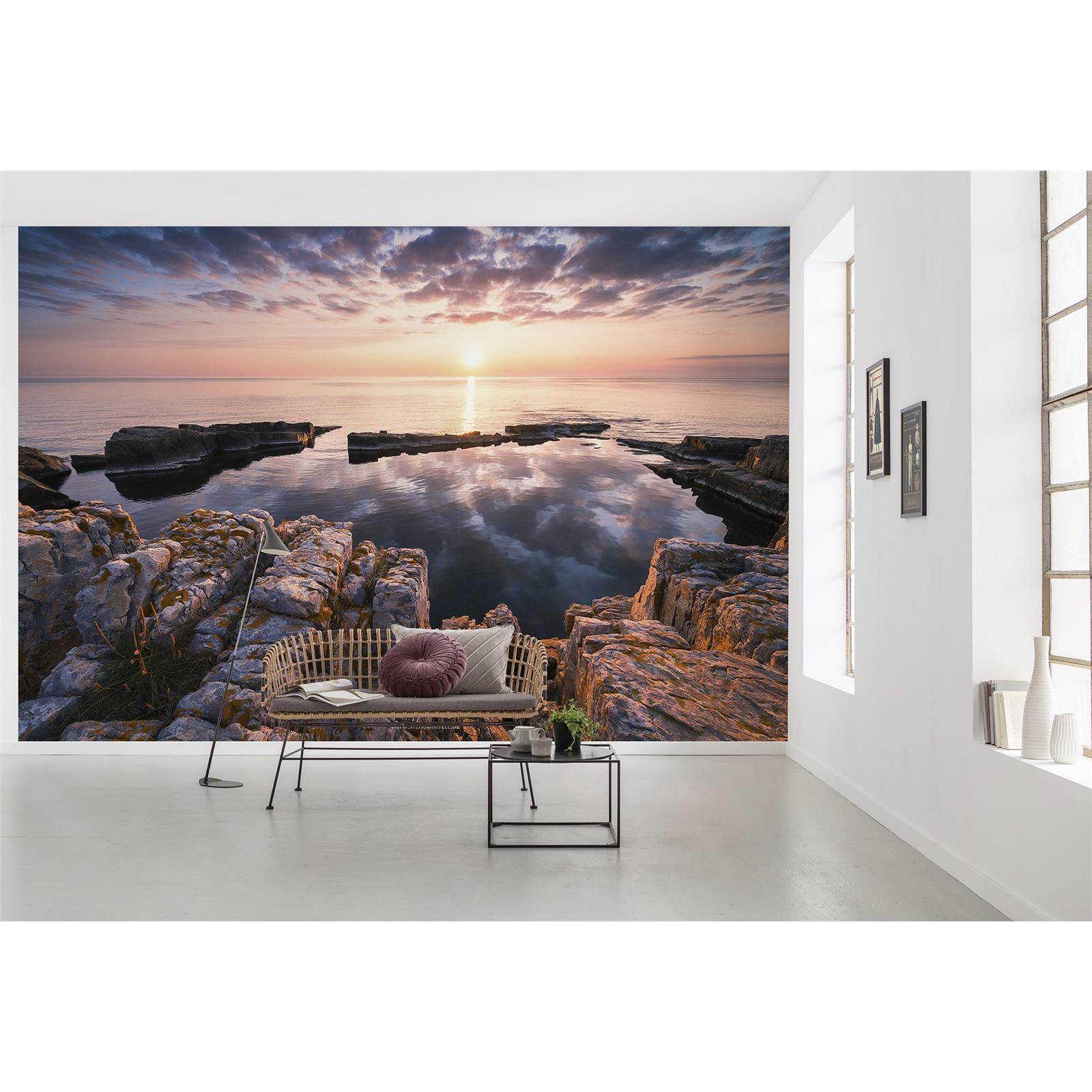 Vlies Fototapete - Spiegelküste - Größe 368 x 248 cm