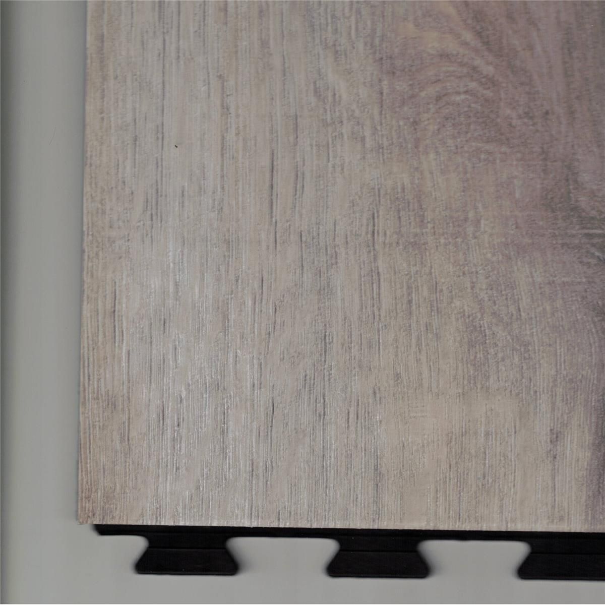 PVC-Industrieboden BITEO verdeckte Klickfliese IMO 70 dunkles Holz Design 660 mm x 330 mm - 8,2 mm Dicke