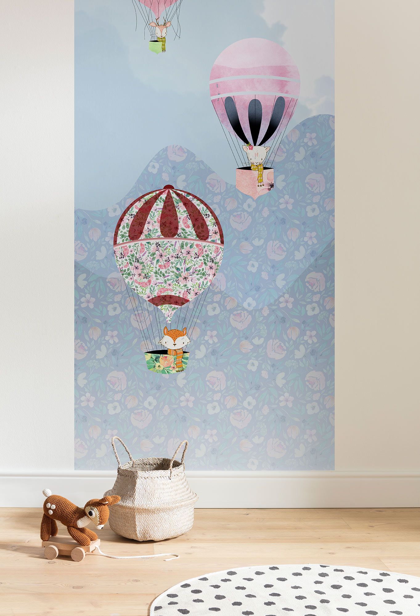 Vlies Fototapete - Happy Balloon Panel - Größe 100 x 250 cm