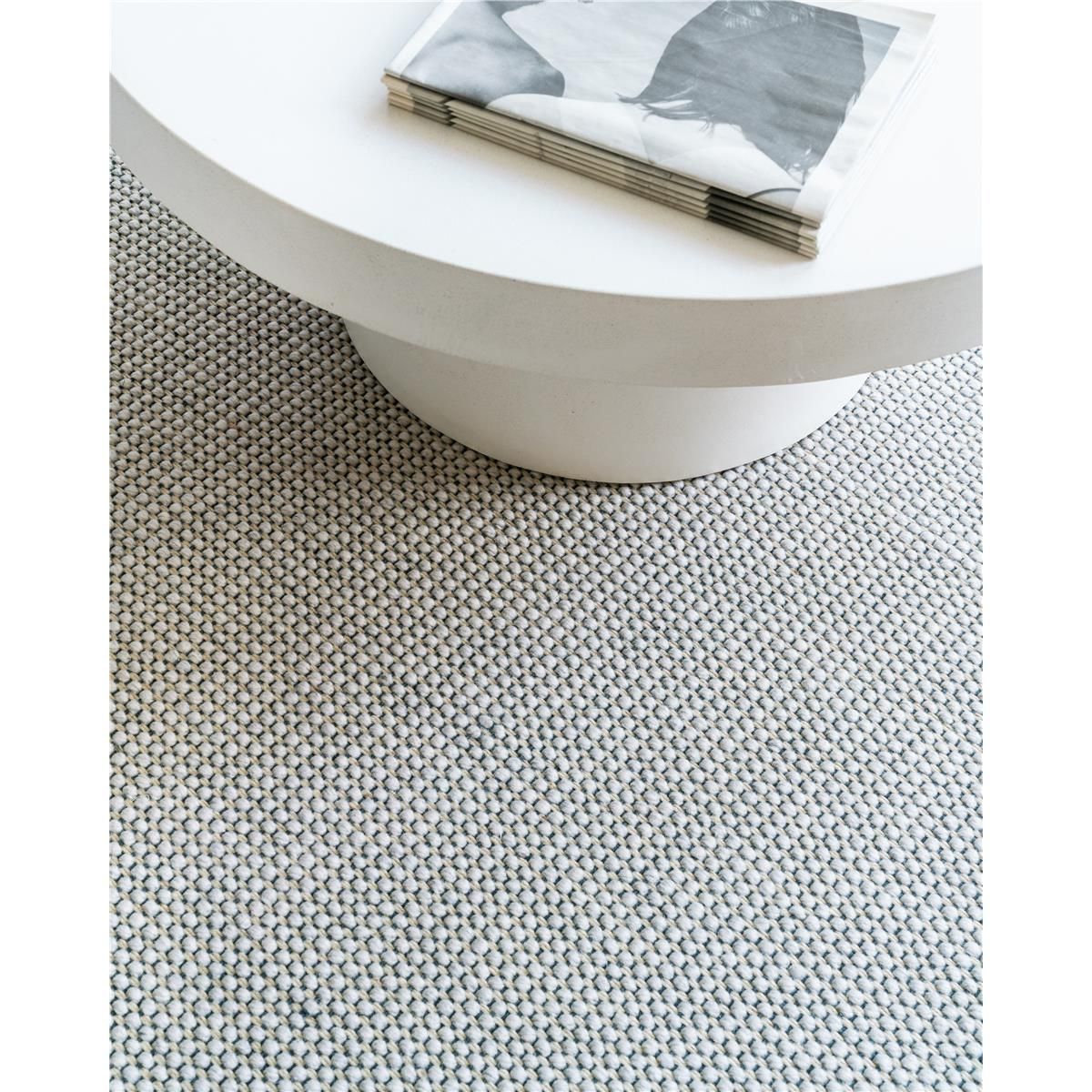 Creatuft Tivoli Plus Blau Teppichboden 100% reine Schurwolle Rollenbreite 400cm