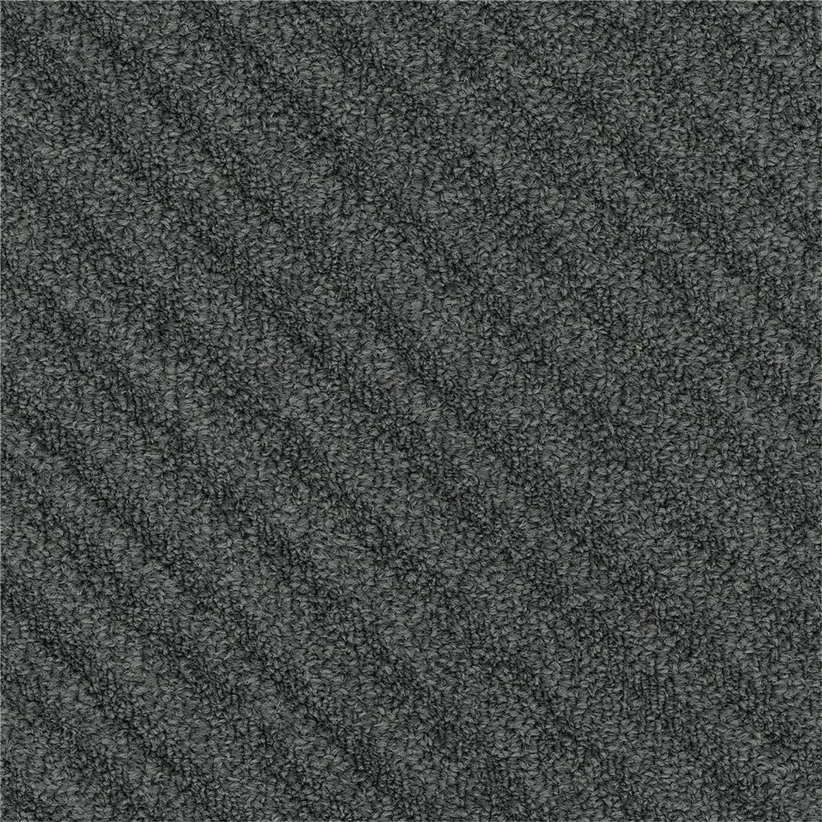 Teppichfliesen 25 x 100 cm Schlinge strukturiert Traverse B968 9532 Grau Linear