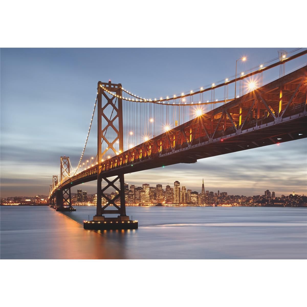 Papier Fototapete - Bay Bridge - Größe 368 x 254 cm