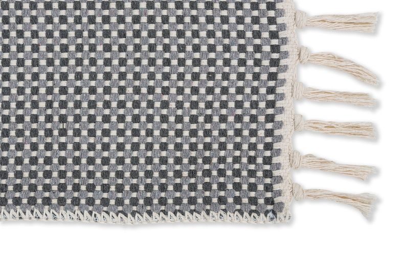 Teppich COTTAGE Grau - 80 cm x 150 cm