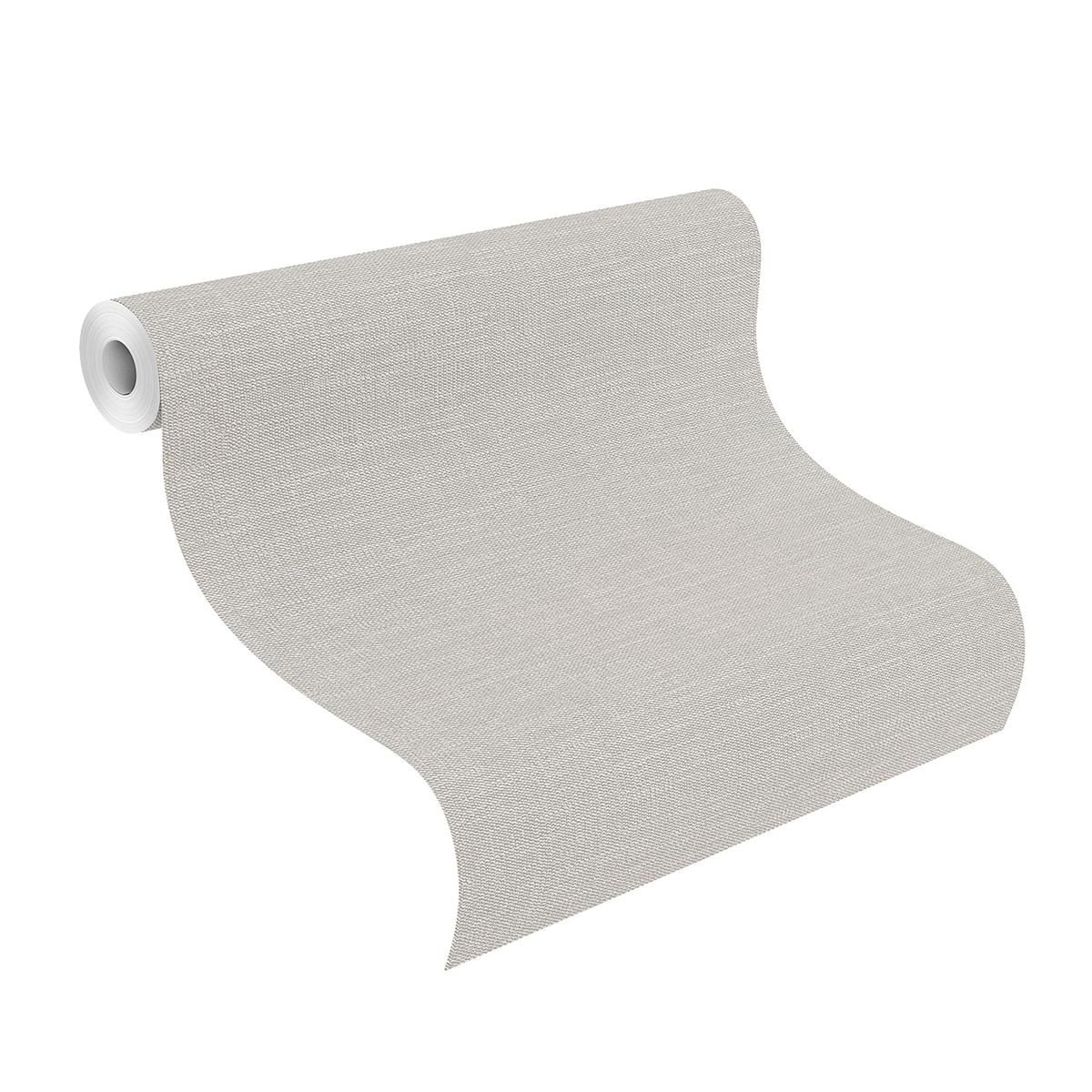 Tapete Basic universell Strukturtapete Hellgrau ansatzfrei 53 cm x 10,05 m