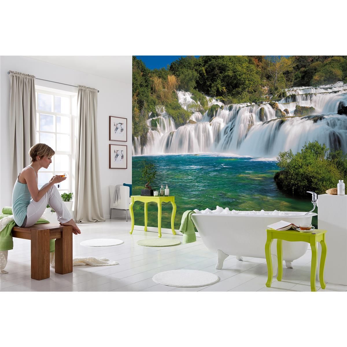 Papier Fototapete - Krka Falls - Größe 368 x 254 cm