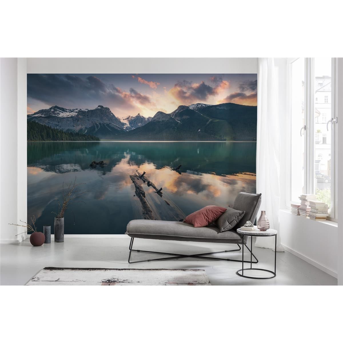 Vlies Fototapete - Burning Emerald - Größe 450 x 280 cm