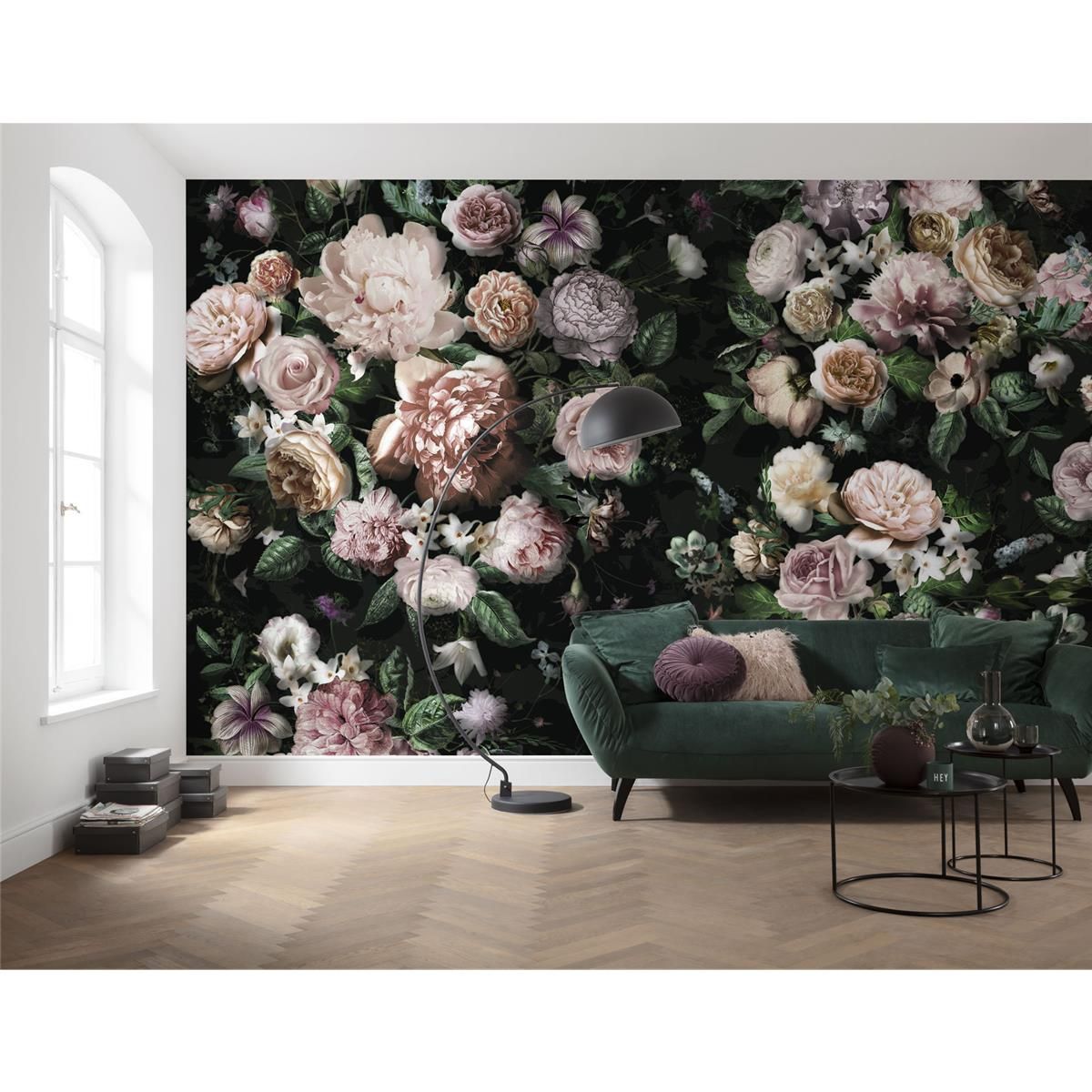 Vlies Fototapete - Victoria Black - Größe 400 x 250 cm