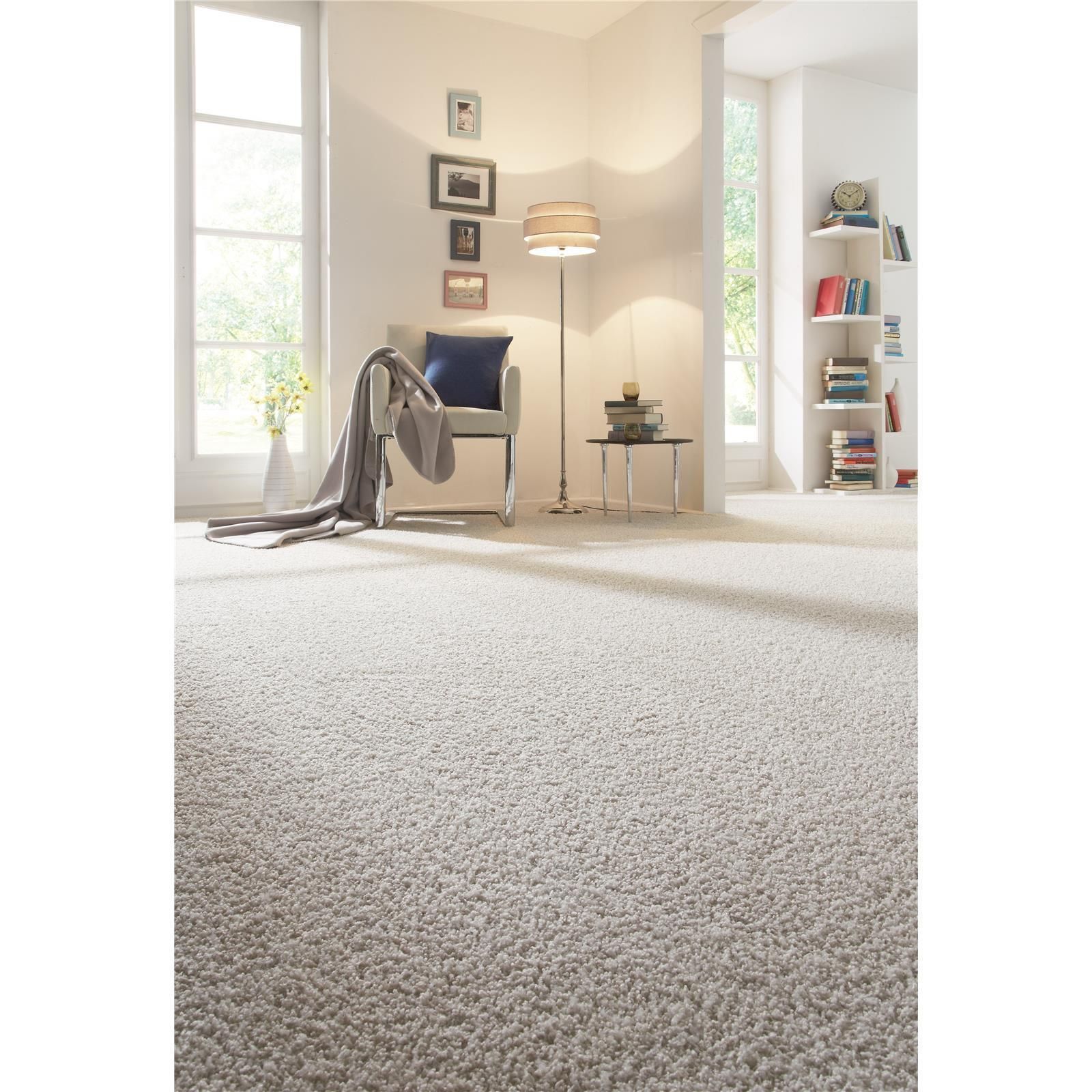 Teppichfliesen 25 x 100 cm selbsthaftend INFLOOR-GIRLOON Chorus-MO Beige 861 uni