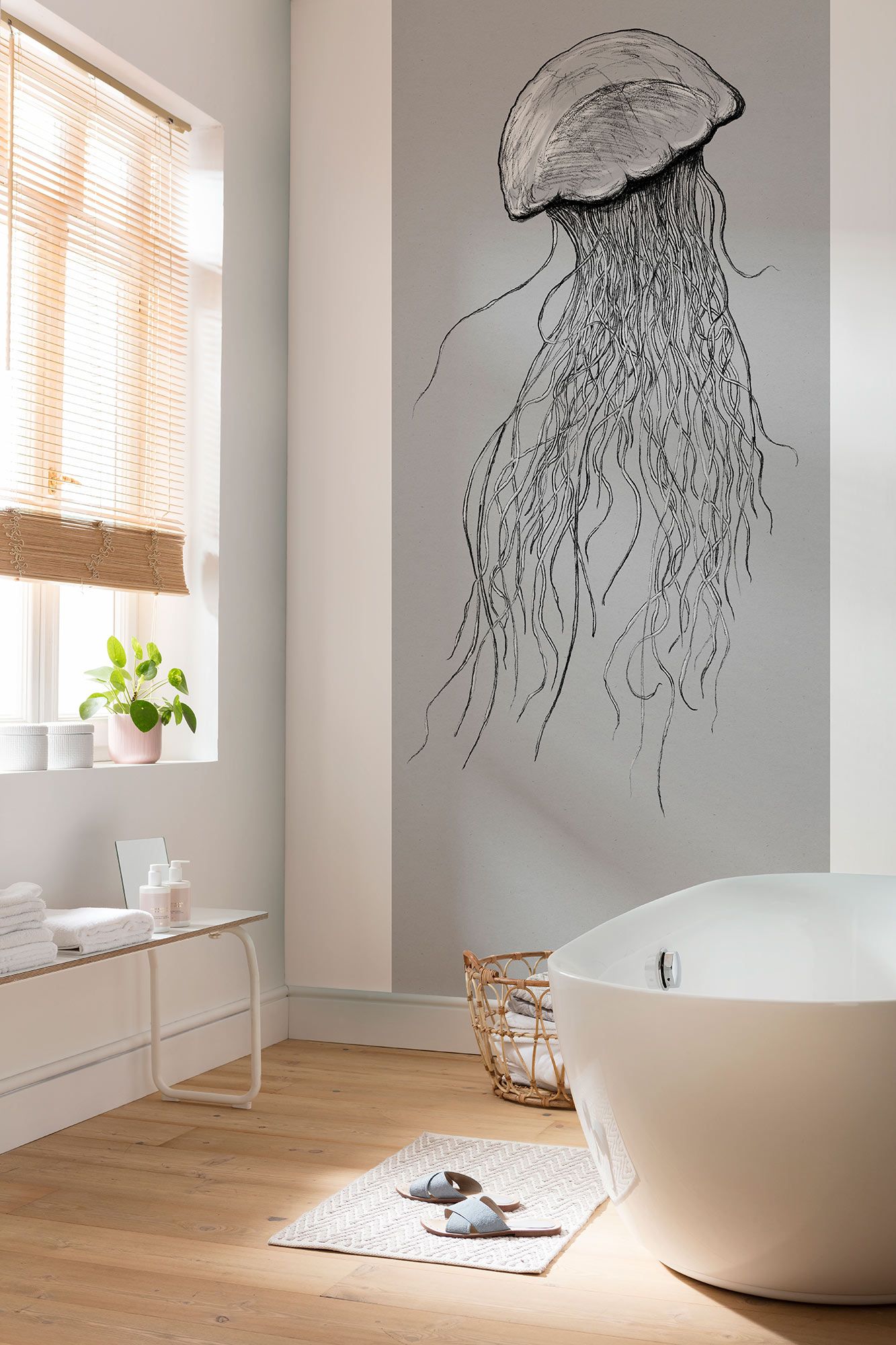 Vlies Fototapete - Jellyfish Panel - Größe 100 x 250 cm