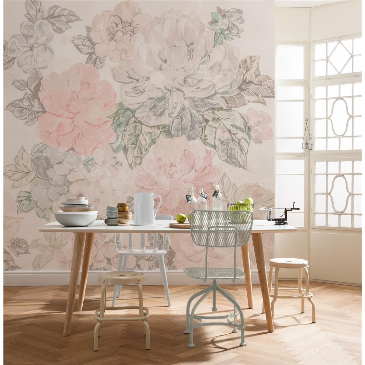 Vlies Fototapete - Gardenia - Größe 250 x 250 cm