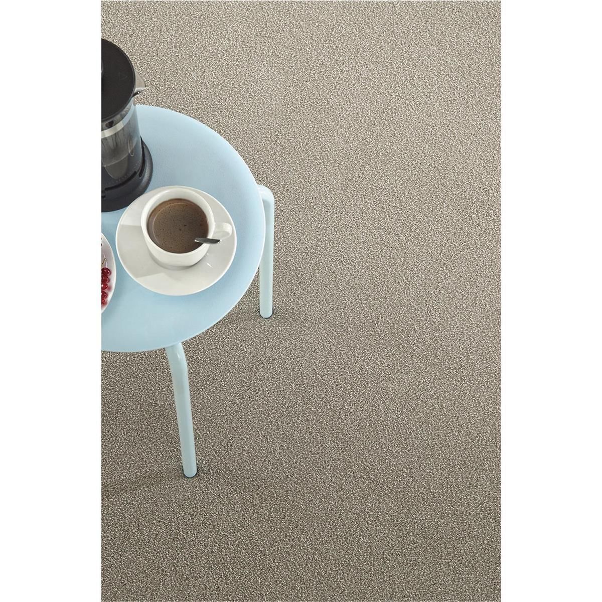 Teppichboden Lano Sweet Elegance Touch Down 860 Granit - Rollenbreite 400 cm