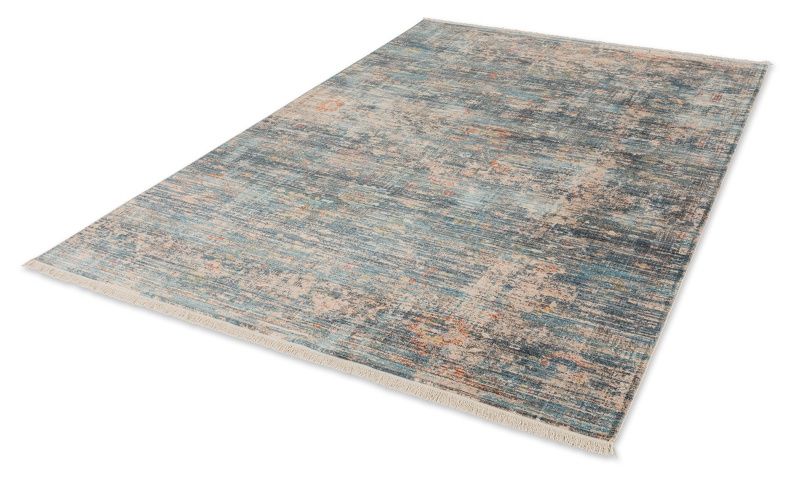 Teppich MYSTIK Blau-Beige - 133 cm x 185 cm