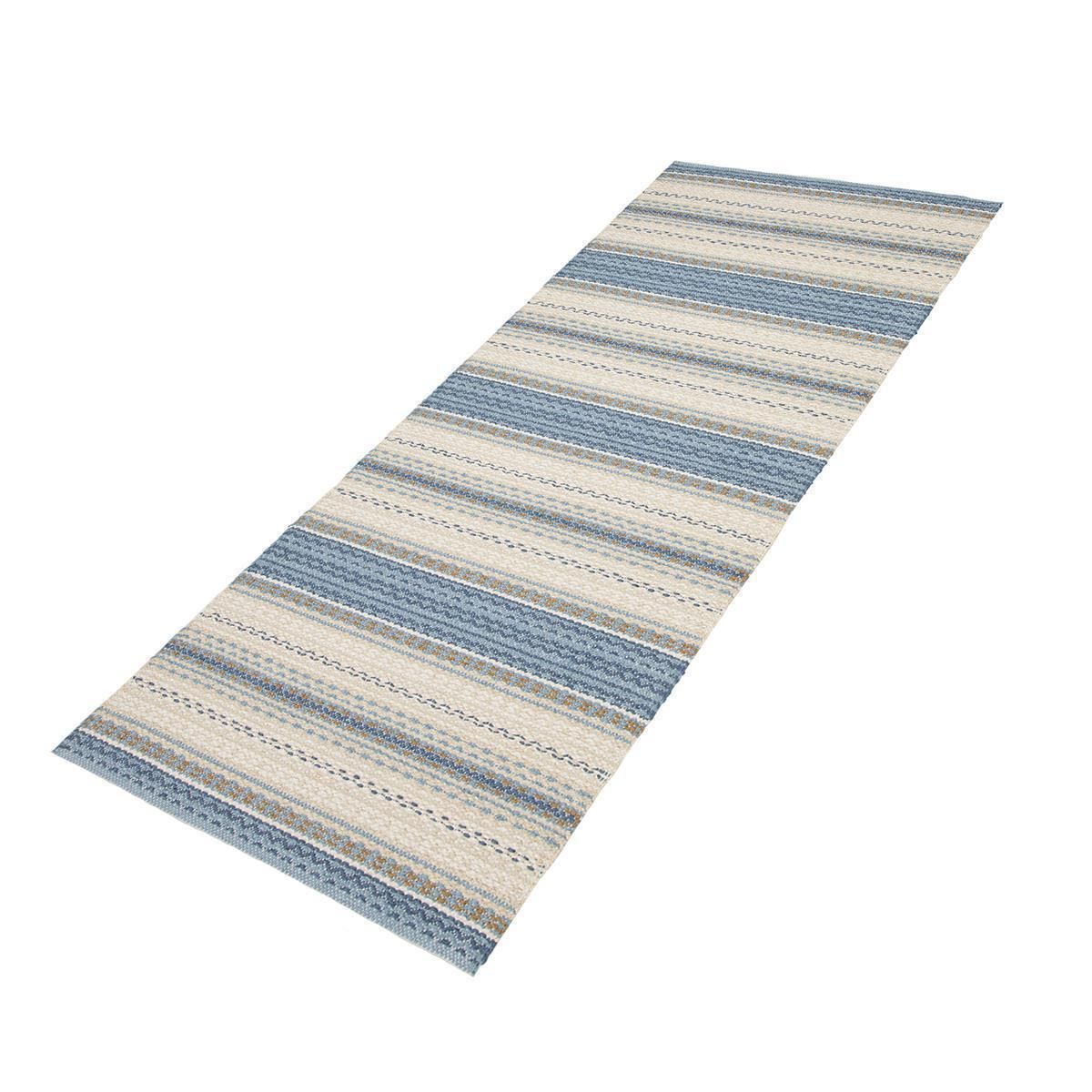 Teppich Swedy MALVA V3 Himmelblau-Beige - 60 cm x 240 cm
