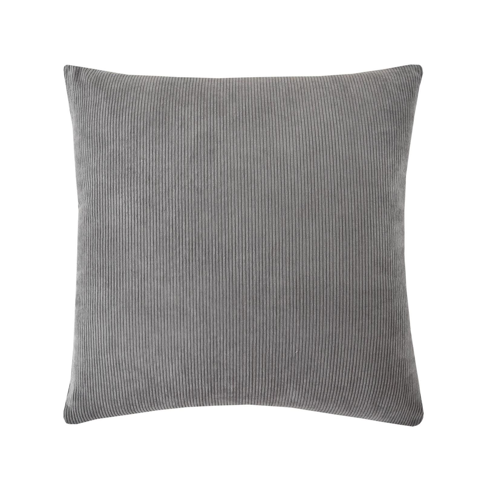 Kissen (gefüllt) KI Cord 07 grau B:45cm L:45cm