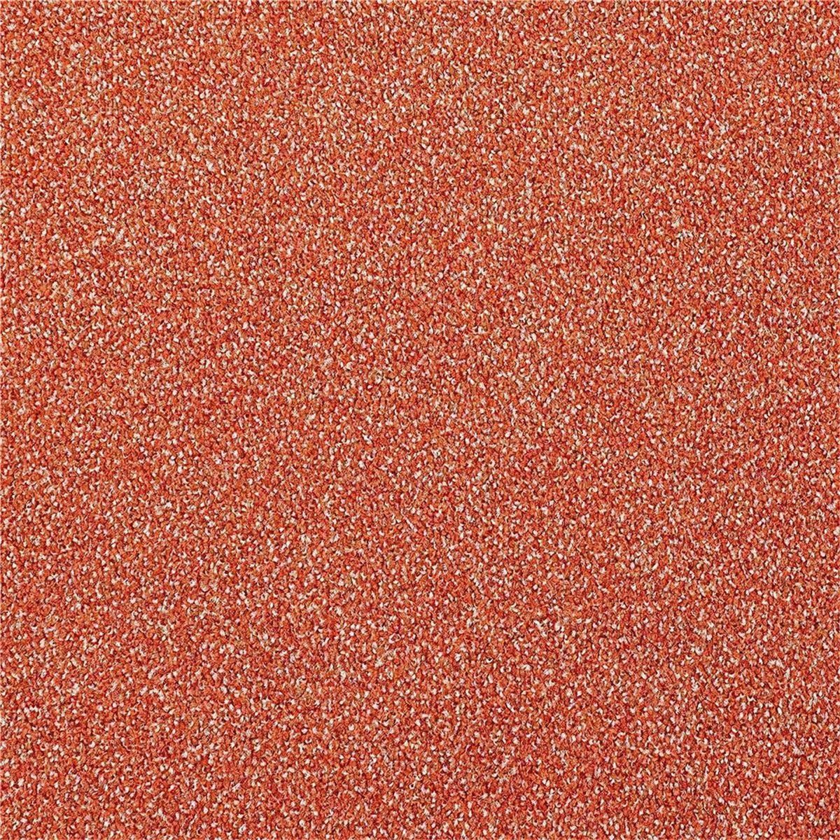 Teppichfliesen 25 x 100 cm selbsthaftend INFLOOR-GIRLOON Comfort/Twist Orange 715 gemustert