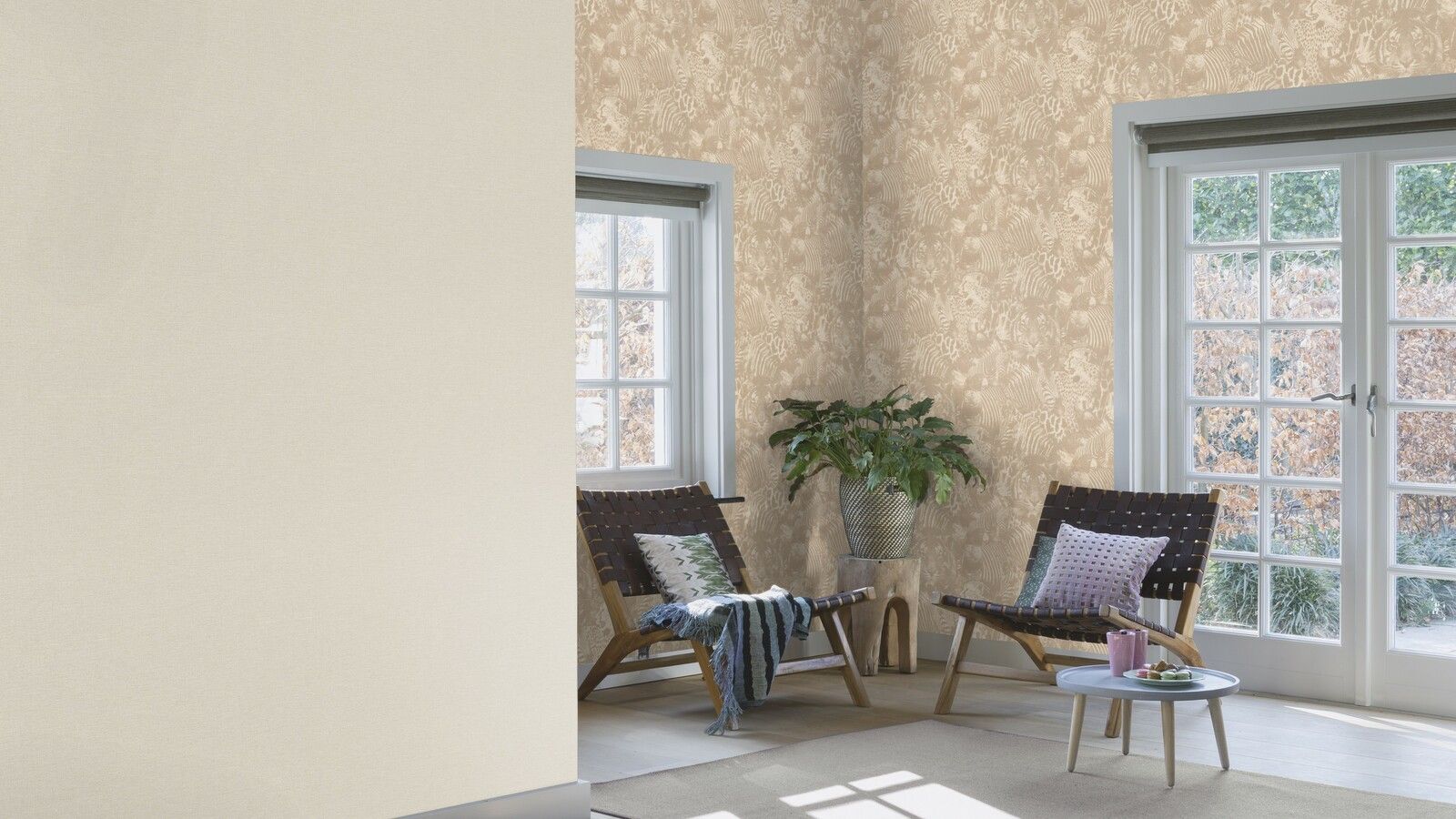 Tapete Basic universell Vinyltapete Taupe ansatzfrei 53 cm x 10,05 m